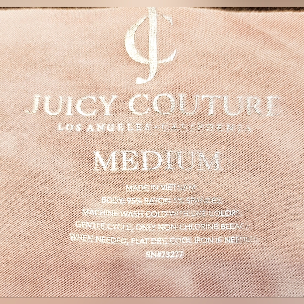 Juicy Couture Pink Gray Tie Dye Draped Poncho Overlay Top M NWOT - Picture 12 of 12